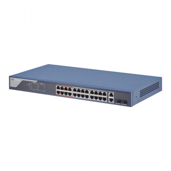 Switch 24 porturi Hikvision DS-3E1326P-EI, L2, Smart Managed, 24 ×