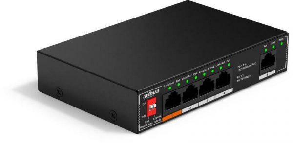 Switch Dahua DH-SF1005P 5 porturi, 4 porturi POE