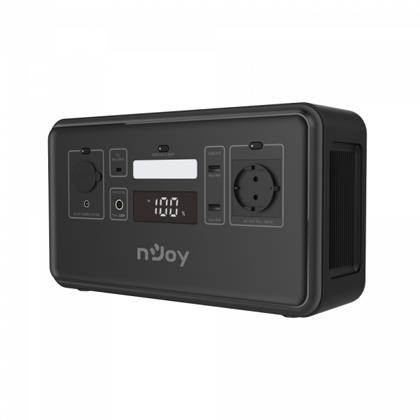 Statie portabila pentru exterior NJOY POWER BASE 300, adaptor AC