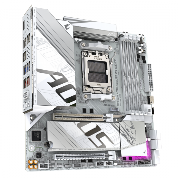 Placa de Baza GIGABYTE B850M AORUS ELITE WIFI6E ICE AM5 - imagine 5