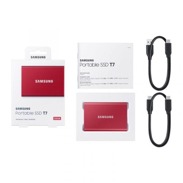 SSD Extern Samsung  2TB  USB 3.1  Red - imagine 8