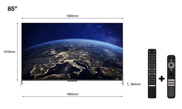 Televizor TCL QLED 85C735, 216 cm (85"), Smart Google TV, - imagine 4