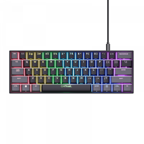 Tastatura mecanica cu fir Trust GXT 867 Acira, USB 2.0. - imagine 3