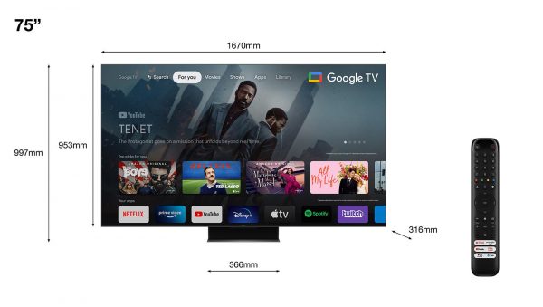Televizor Smart QLED TCL 75C845 190,5 cm (75") 4K Ultra - imagine 4