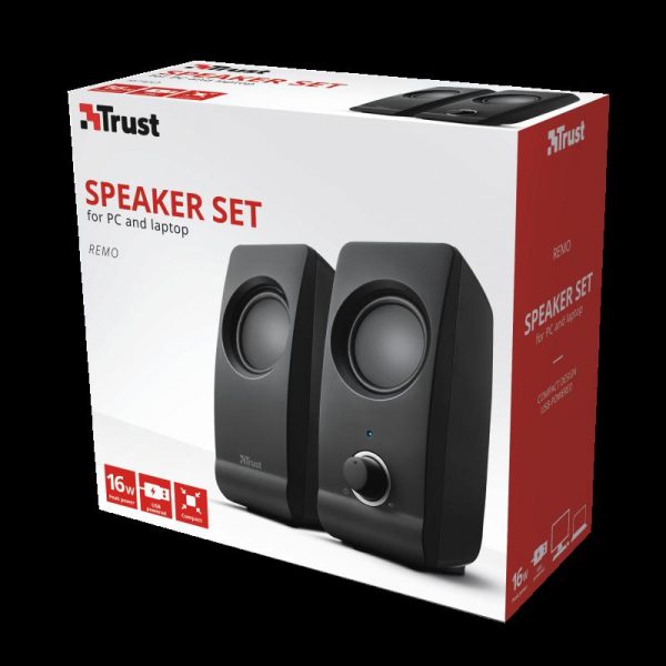 Boxe Stereo Trust Remo 2.0 Speaker Set, 8W, negru - imagine 9