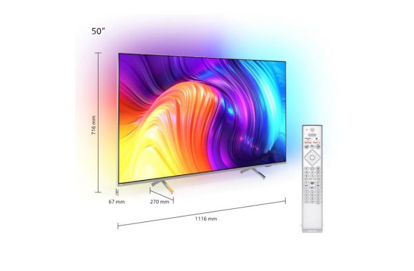 Smart TV Philips Ambilight 50PUS8507/12 (Model 2022) 50"(126CM), LED 4K, - imagine 3