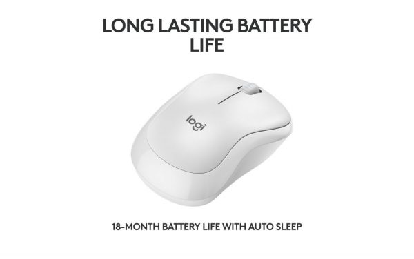 Mouse Logitech MK240 Silent Wireless, optic, interfata Bluetooth, rezolutie 1000 - imagine 4