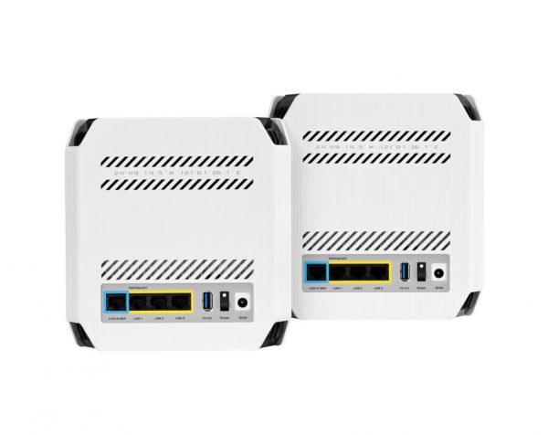 Router Wireless Asus GT6(W-2-PK)White, tri-band, WI-FI 6, Standard retea: WiFi - imagine 4