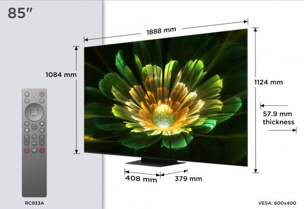 Televizor TCL Mini LED 85Q7C, 215 cm, Smart Google TV, - imagine 3