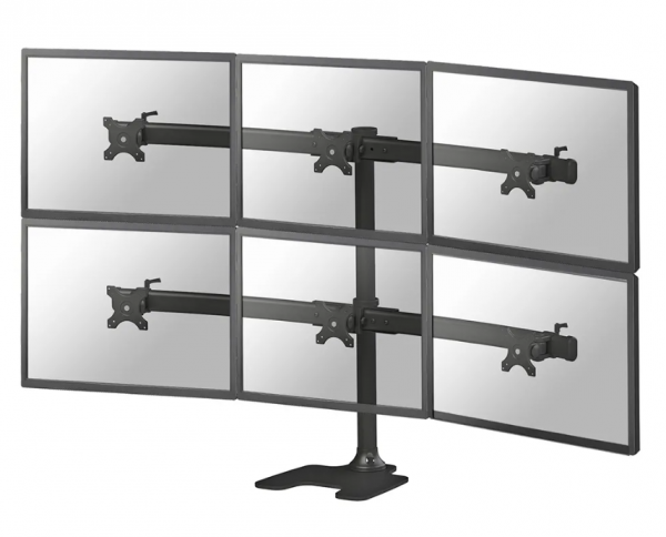 Suport 6 monitoare de birou Neomounts FPMA-D700DD6; pentru display-uri cu