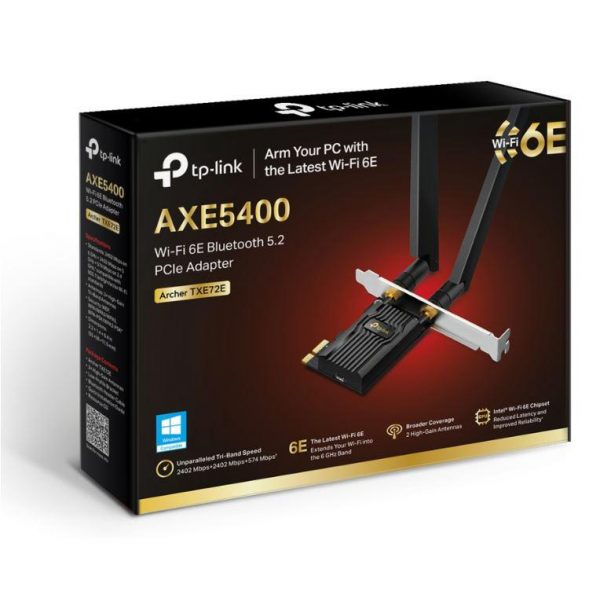 Adaptor wireless TP-Link, Archer TXE72E, AX5400, 2 x antene externe - imagine 3
