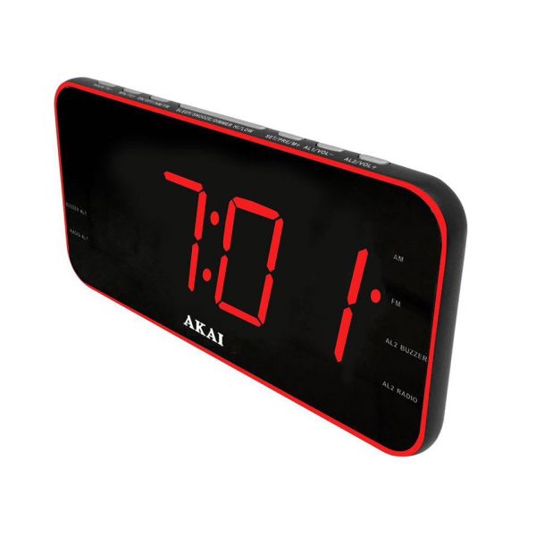Radio cu ceas Akai ACR-3899, 40 posturi presetate, sursa de