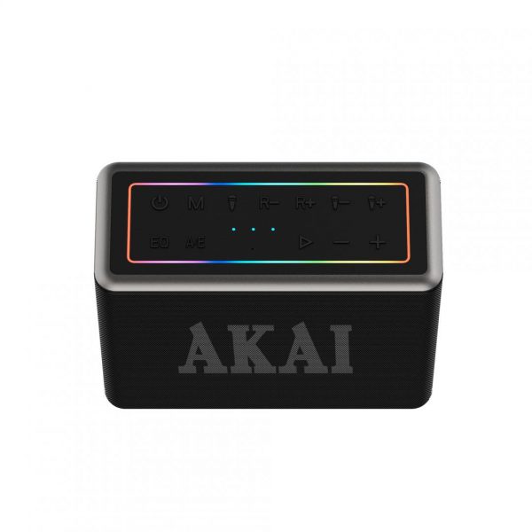 Boxa portabila Akai cu 2 micfrofoane wireless IPX6-80W - imagine 4