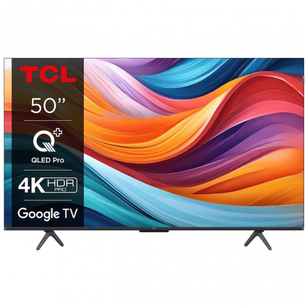 Televizor TCL QLED 50T7B, 126 cm, Smart Google TV, 4K