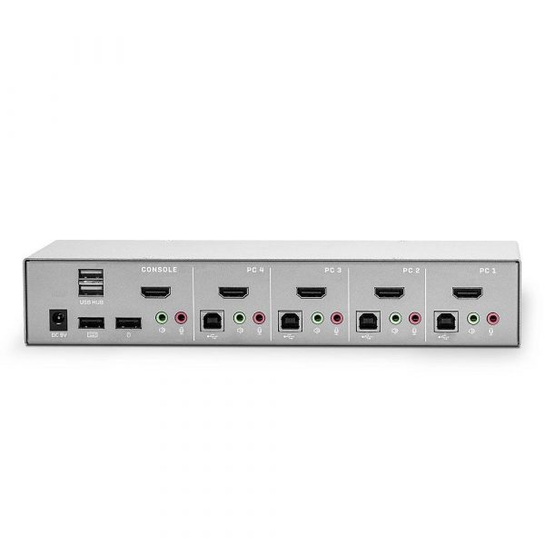 Lindy LY-39308 KVM Switch 4  Port HDMI 3840x2160@60Hz, USB - imagine 3