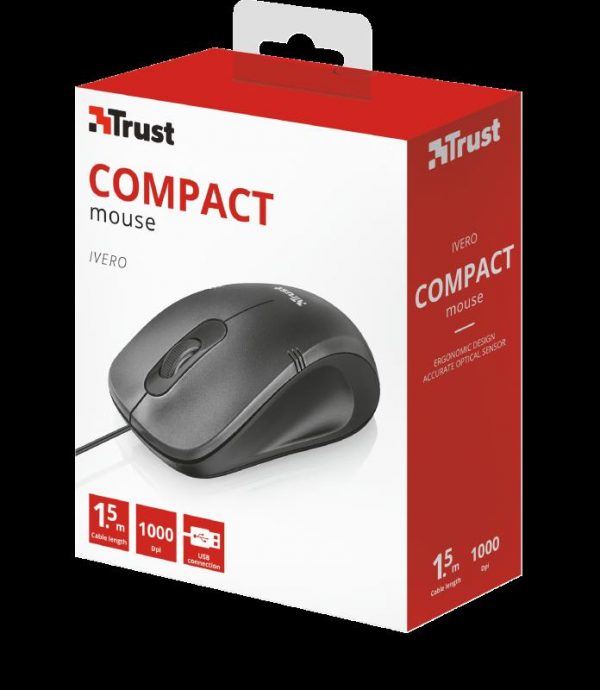 Mouse Trust Ivero Compact, negru - imagine 5