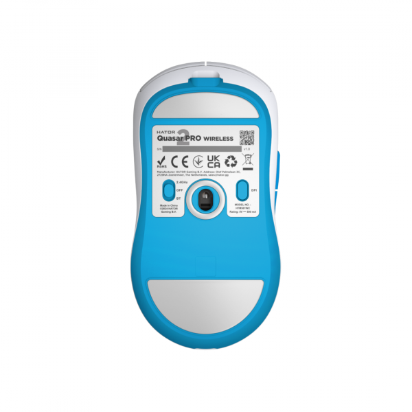 Mouse wireless Hator Quasar 2 Pro, conectivitate 2.4GHz, bluetooth si - imagine 4