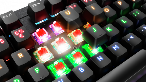Tastatura Trust GXT863 Mazz cu fir mecanica, negru - imagine 5