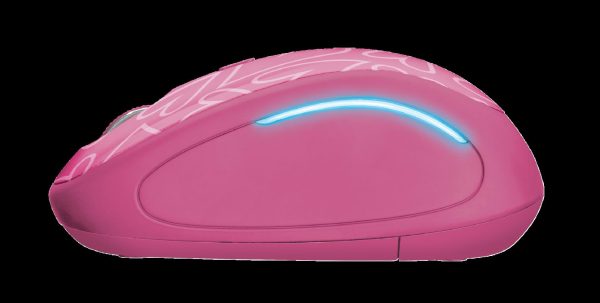 Mouse Trust Yvi FX, Wireless, roz - imagine 4