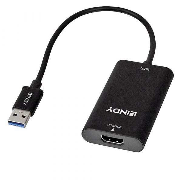 Placa de captura video Lindy, HDMI to USB 3.0 - imagine 3