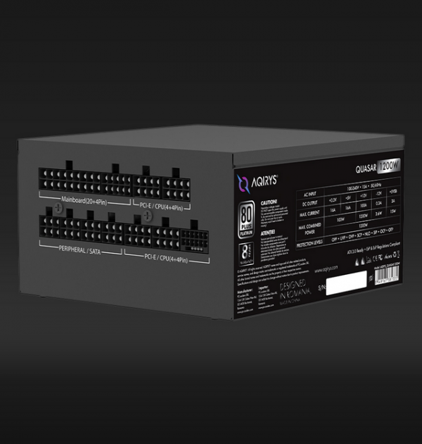 Sursa Aqirys Quasar 1200W 80 Platinum Plus - imagine 7