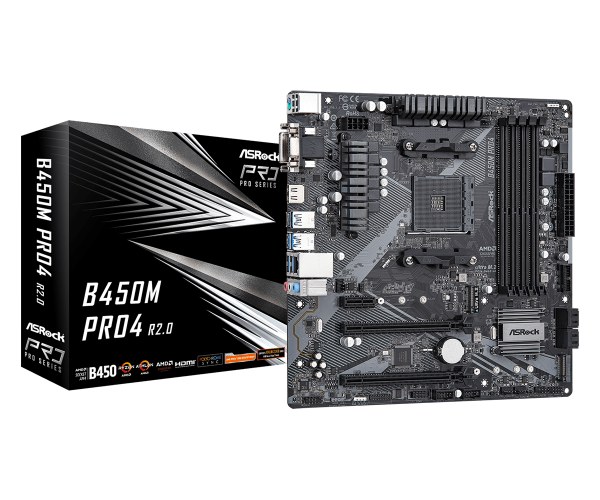 Placa de baza Asrock B450M Pro4 R2.0 AM4