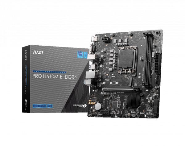 Placa de baza MSI PRO H610M-E LGA1700 DDR4