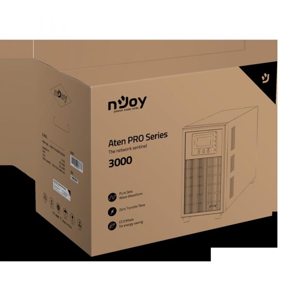 UPS nJoy Aten PRO 3000, 3000VA/2700W, On-line, LCD Display, 4 - imagine 7