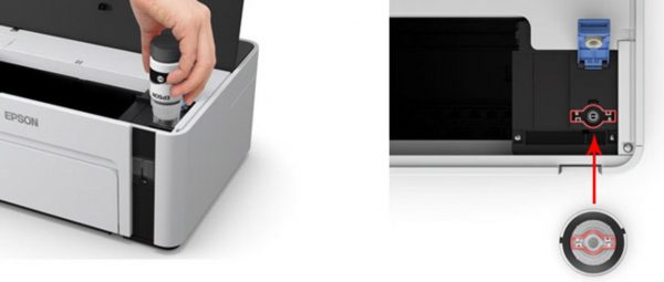 Imprimanta inkjet mono CISS Epson M1100, dimensiune A4, viteza max - imagine 4