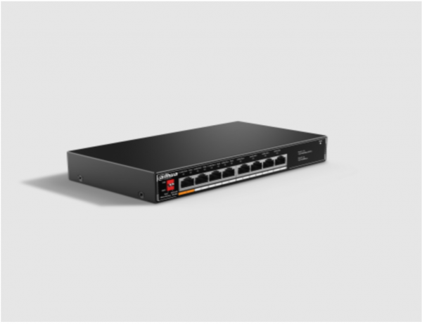 Switch DAHUA cu 8 porturi, 8x LAN, 4x PoE,