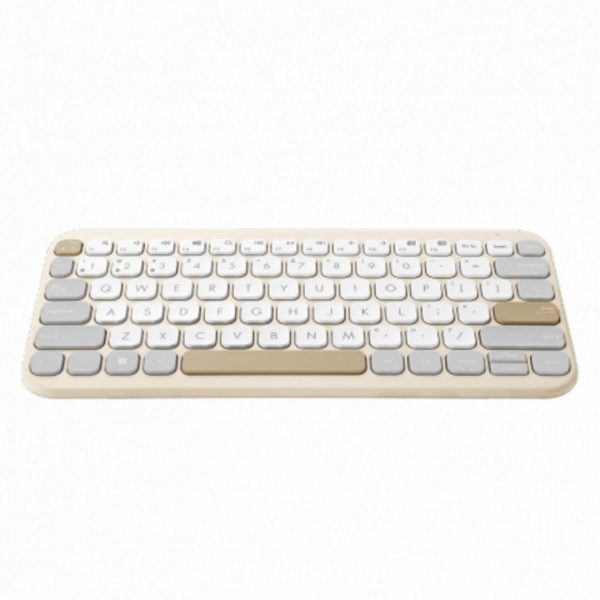 Tastatura wireless ASUS KW100, Culoare: Oat Milk, Greutate: 0.374 ASUS - imagine 3