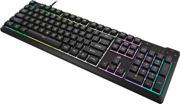 Tastatura Gaming Corsair K55 CORE Backlit Zoned RGB LED, Rubberdome - imagine 3