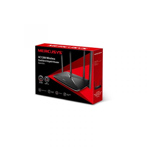 Router wireless MERCUSYS Gigabit AC12G, AC1200, WiFI 5, Dual Band - imagine 4