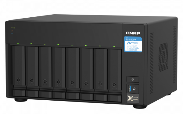 NAS QNAP 832PX 8-Bay, CPU Annapurna Labs Alpine AL324 1.7GHz - imagine 3