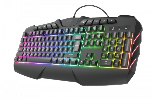 Tastatura Trust GXT 881 ODYSS, semi-mecanica, neagra - imagine 3