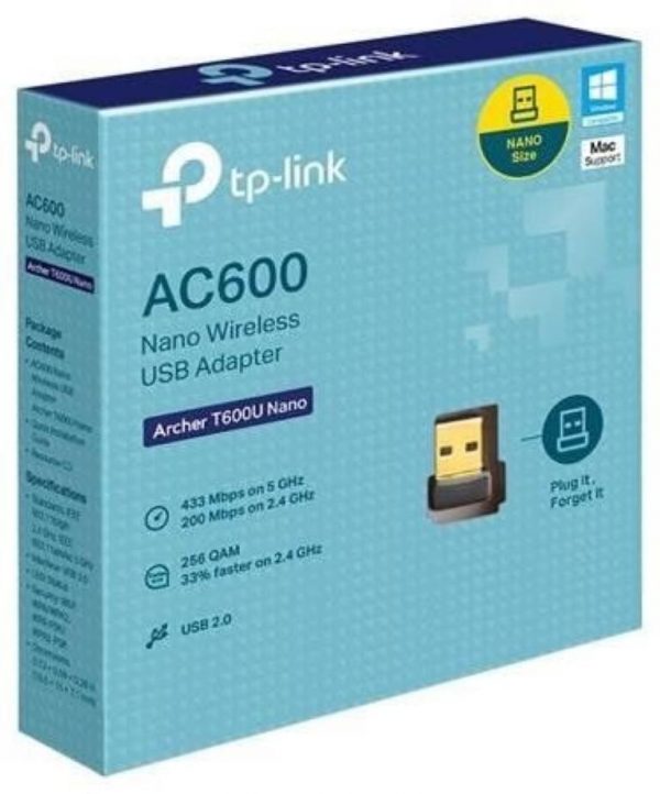 Adaptor wireless TP-Link T600U NANO,  AC600, Wi-Fi, Dual-Band - imagine 3
