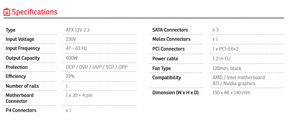 Sursa RPC ATX 600W - imagine 4