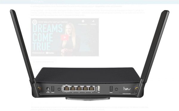 Mikrotik Dual-Band WI-FI 6 Wireless router, AX1800, C53UiG+5HPaxD2HPaxD, Procesor - imagine 3