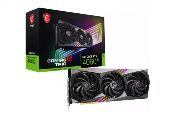 Placa video MSI GeForce RTX 4060Ti GAMING X TRIO 8GB,