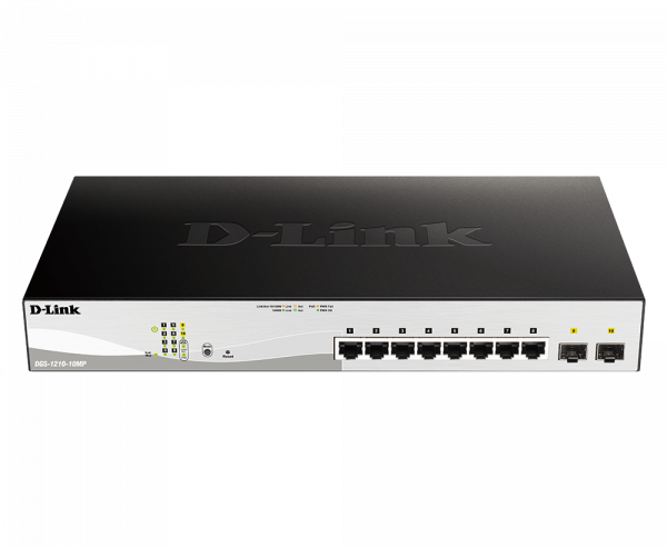 D-Link Switch 10 porturi POE smart maaged DGS-1210-10MP, Interfata: 8 - imagine 4