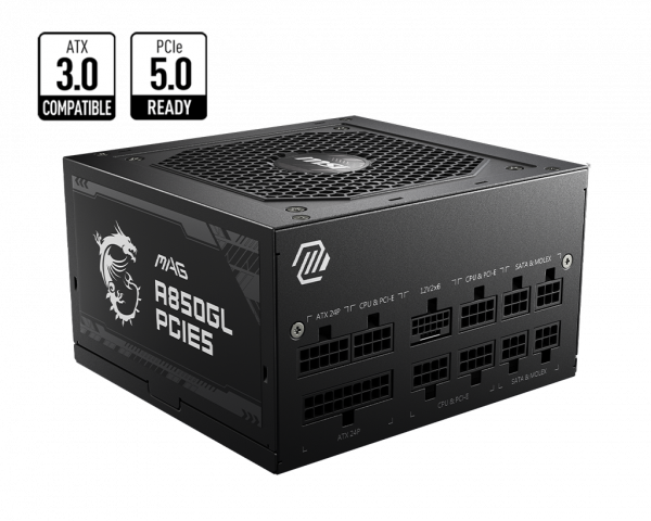 Sursa MSI MAG A850GL PCIE5 80 PLUS GOLD, Active PFC