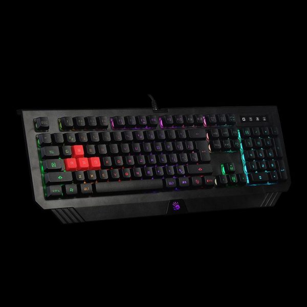 Tastatura A4tech Bloody gaming, cu fir, 106 taste, negru - imagine 3