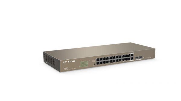 IP-COM 24-Port + 2 SFP Gigabit Ethernet Switch, G1024F; Standard - imagine 4