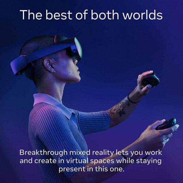 VR Headset Oculus Quest PRO 256GB Black - imagine 6
