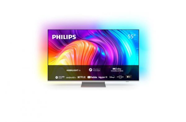 Smart TV Philips Ambilight 55PUS8807/12 (Model 2022) 55"(139CM), LED 4K