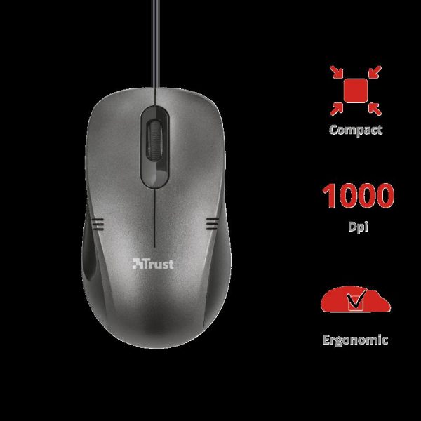 Mouse Trust Ivero Compact, negru - imagine 3