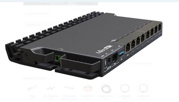 MIKROTIK, RB5009UG+S+IN Indoor router, Procesor: 350-1400 (auto) MHz 4 core, - imagine 3