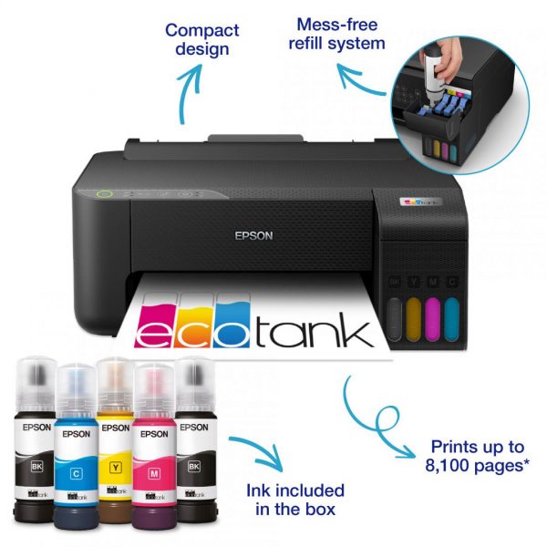 Imprimanta inkjet color CISS Epson L1270, dimensiune A4, viteza max - imagine 3