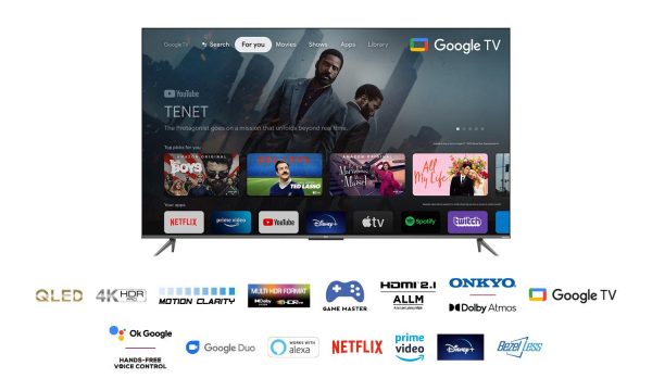 Televizor TCL QLED 50C635, 126 cm (50"), Smart Google TV, - imagine 3