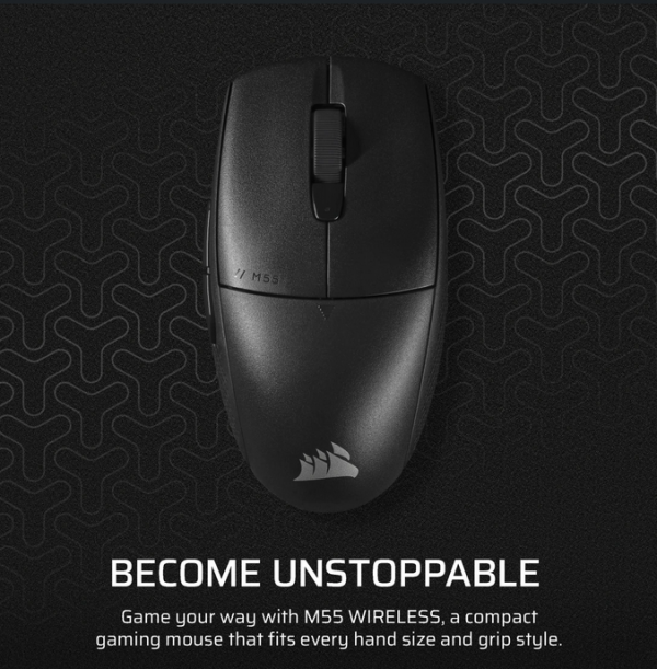 Mouse Gaming CORSAIR M55 WIRELESS - imagine 3
